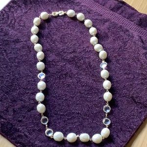 Givenchy pearl and crystal necklace